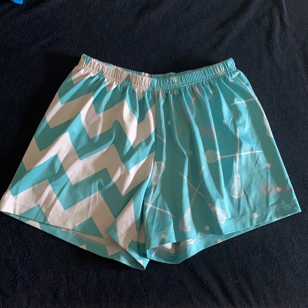 Sportabella blue patterned lacrosse shorts